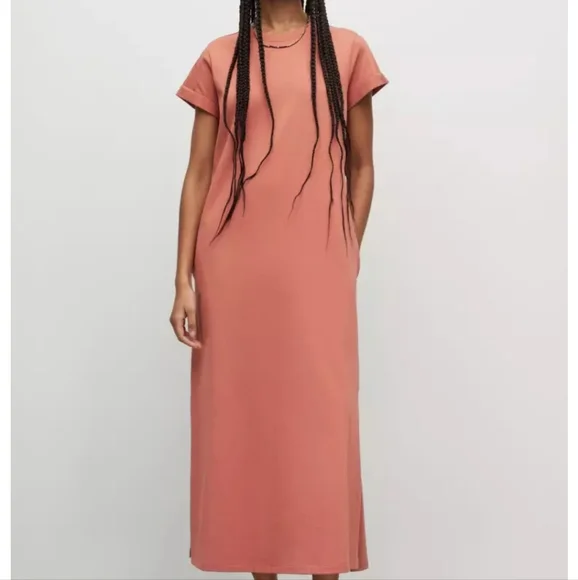 knee length dresses for ladies Anna-Kaci Women?¡¥s Short Ruffle Sleeve Crew Neck Floral Dress Loose F –  ALILANG.COM main image 0